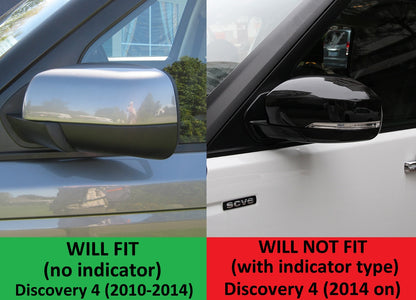 Replacement Top Mirror Caps for Land Rover Discovery 4 - Chrome