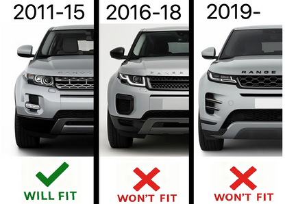 Front Grille - Autobiography Style - Black & Silver for Range Rover Evoque