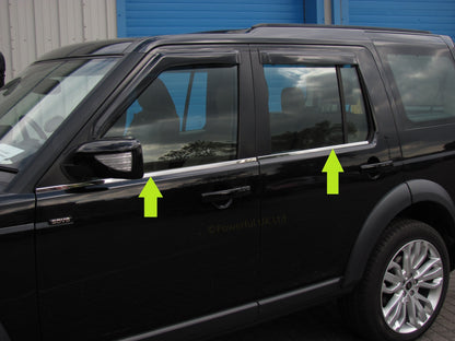 Window Rubber Trim Kit in Stainless Steel for Land Rover Discovery 3 / 4 - Polished
