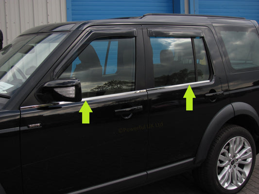 Window Rubber Trim Kit in Stainless Steel for Land Rover Discovery 3 / 4 - Polished