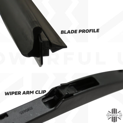 2 Genuine Windcreen Wiper Blades for Land Rover Discovery 3+4 Front