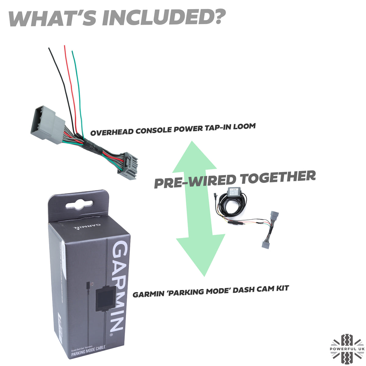 Dash Cam Overhead Console Wiring Kit - Garmin Hardwire Kit For Range Rover Sport L494