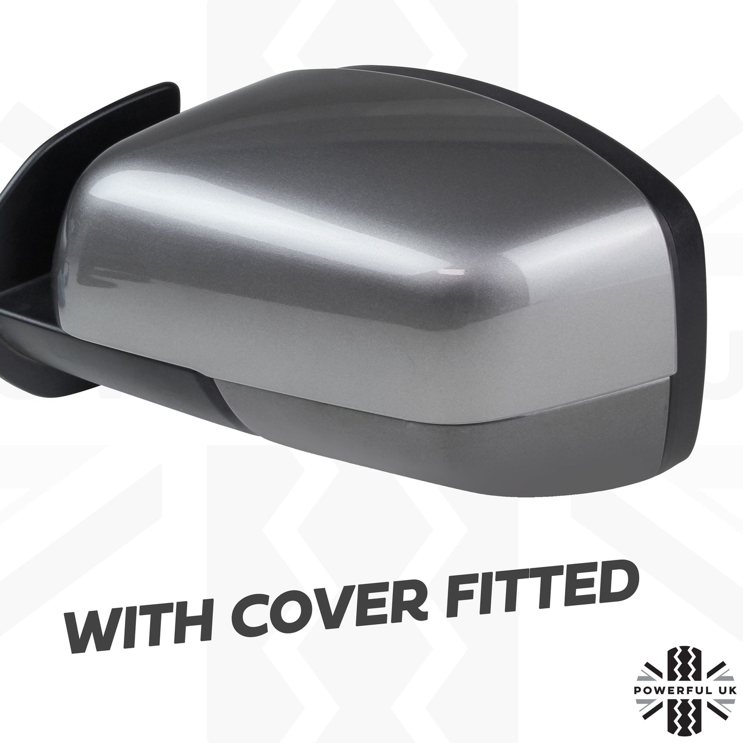 Top Half Mirror Covers for Land Rover Discovery 3 - Stornoway Grey