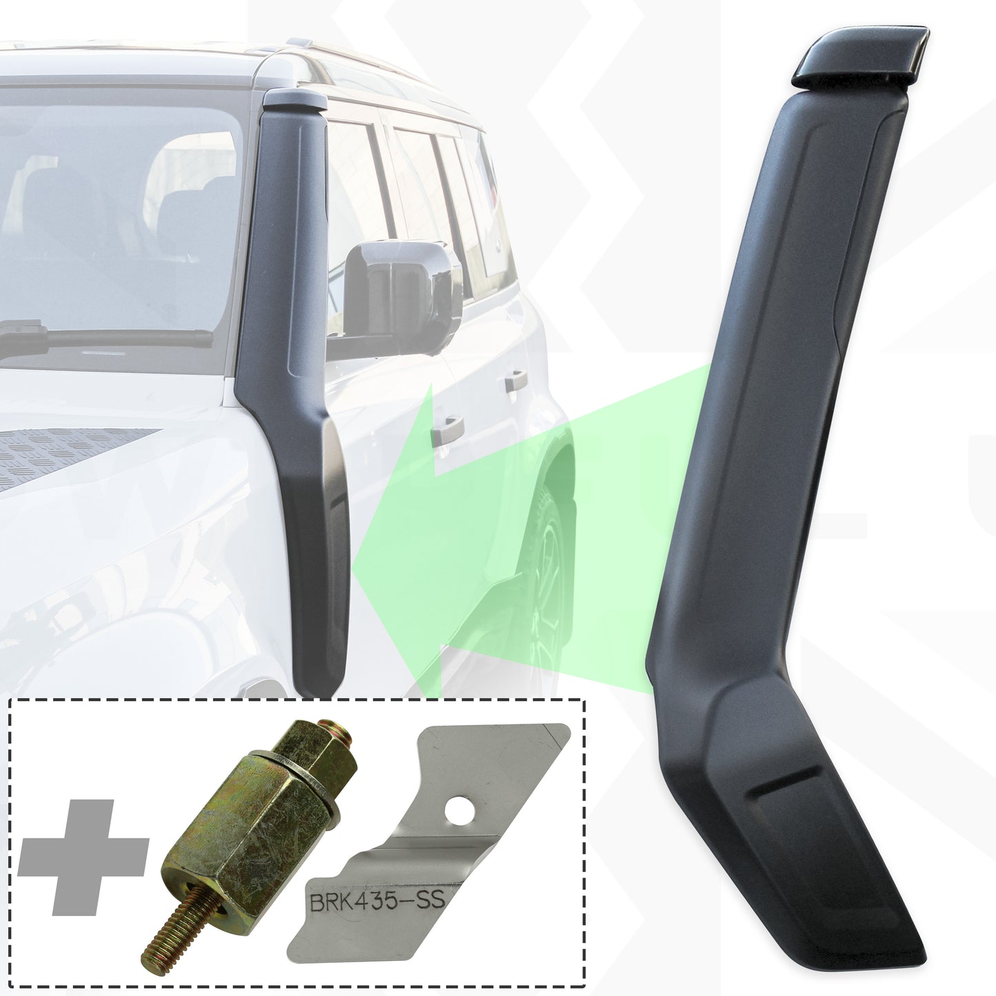 Raised Air Intake/Snorkel for Land Rover Defender L663 - Genuine