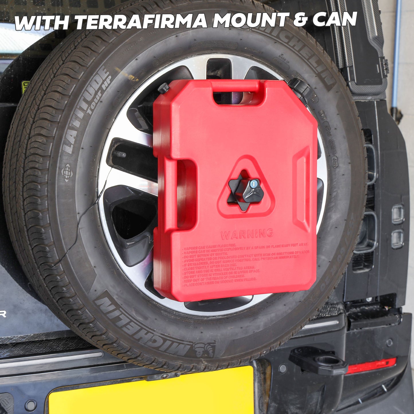Fuel Can Spare Wheel Mount Kit for Land Rover Defender L663 - Single Can