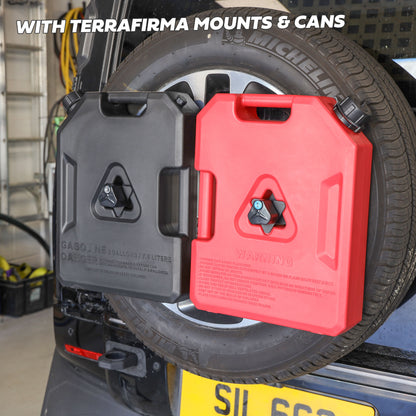 Fuel Can Spare Wheel Mount Kit for Land Rover Defender L663 - Twin Can