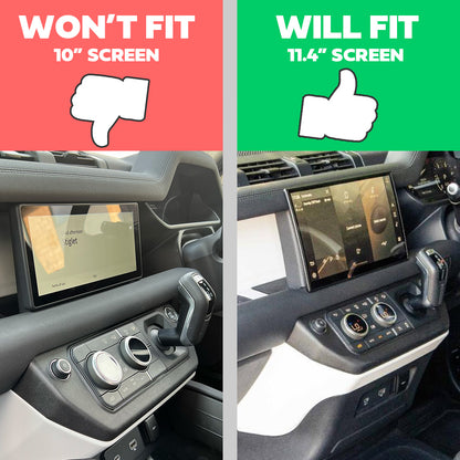 10" to 11.4" Infotainment Screen Kit for Land Rover Defender L663 (Brackets + Wiring Loom)