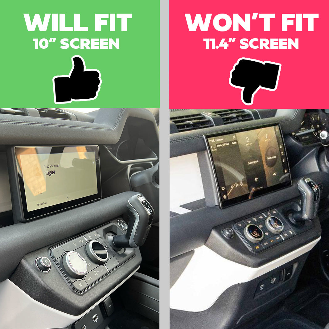 10" to 13.1" Infotainment Screen Kit for Land Rover Defender L663 (Brackets + Wiring Loom)