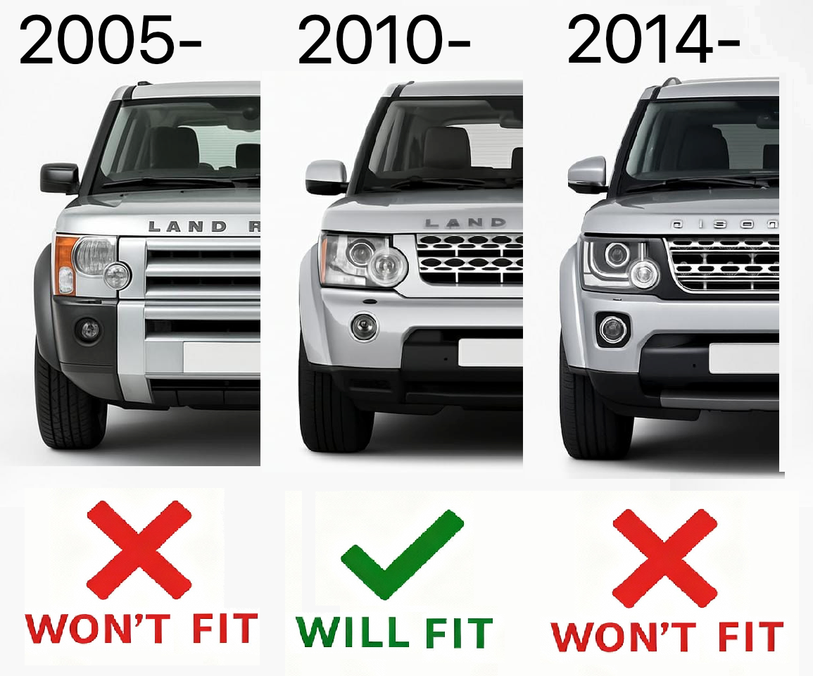 Front Light Guards for Land Rover Discovery 4 2010-13 - Aftermarket