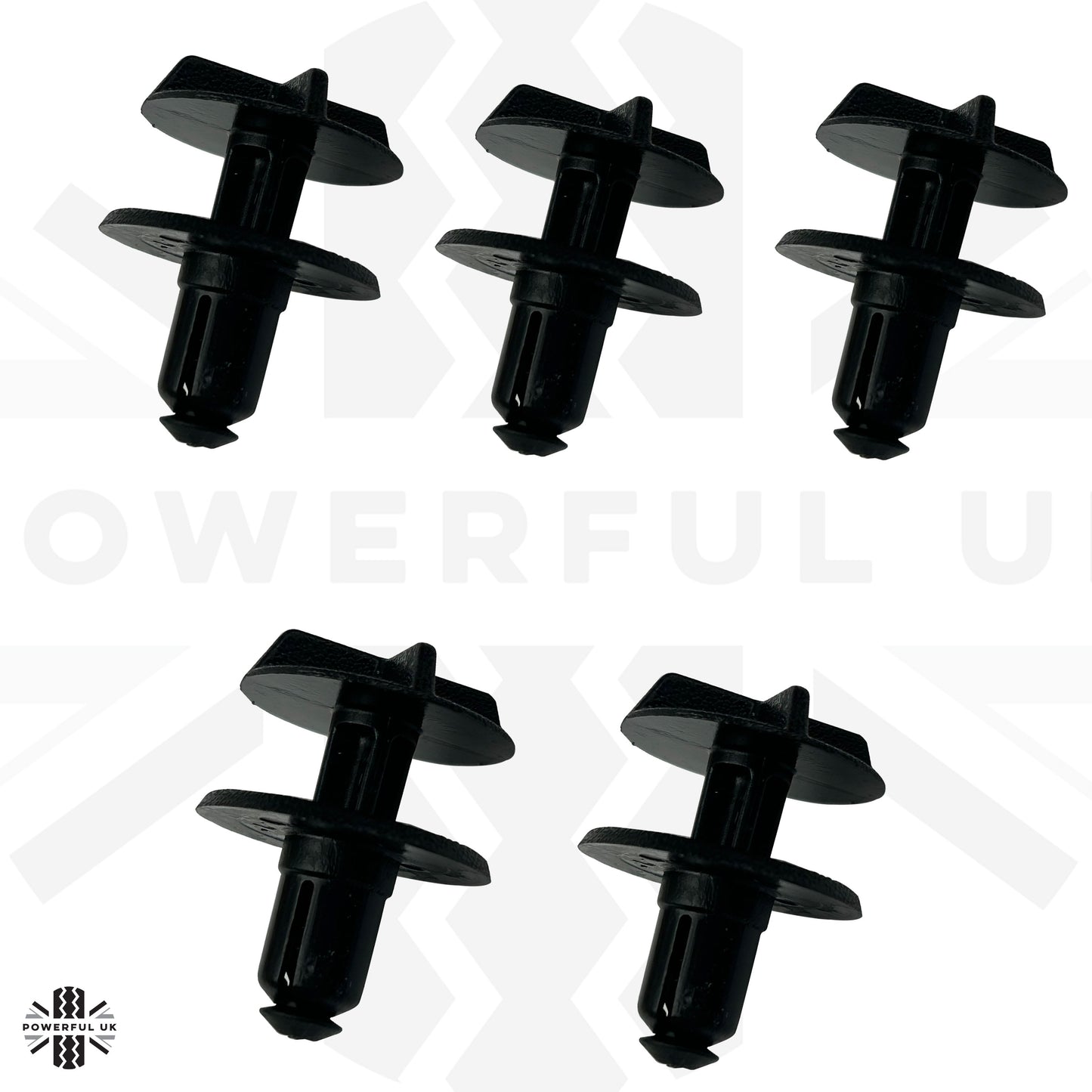 Genuine 5pc Clips for the Battery Cover on the Land Rover Discovery Sport