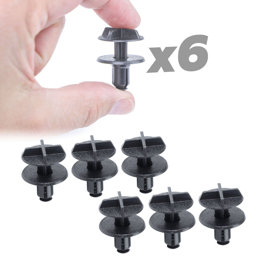 6pc Clips for the Engine Cowl on the Land Rover Defender L663