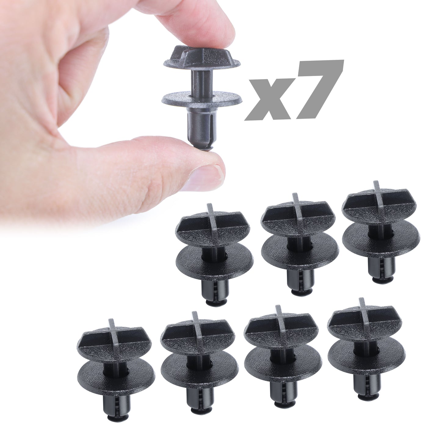 7pc Clips for the Battery Cover on the Range Rover Evoque 2 2019+