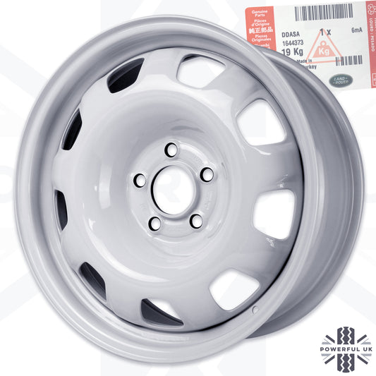 Genuine 18" Steel Wheel White for Land Rover Defender L663
