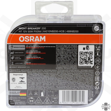 OSRAM H7 High Power  Night Breaker 200 Bulbs BMW Mini One Cooper
