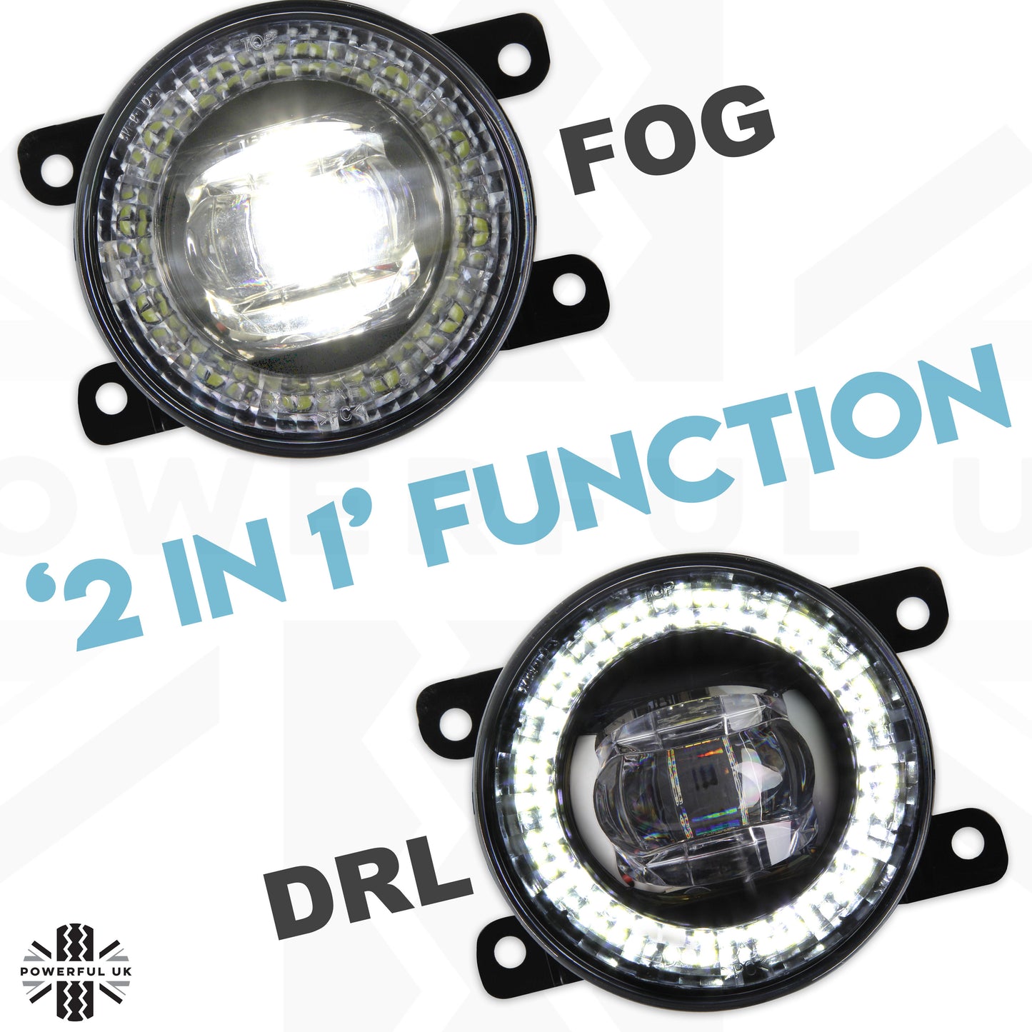 Front Bumper fog & DRL 2 in 1 LED lamps for Land Rover Freelander 2 ( Type 5 )