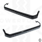 2x Chequer Plate Side Step Covers for Land Rover Defender L663 (90) - Gloss Black