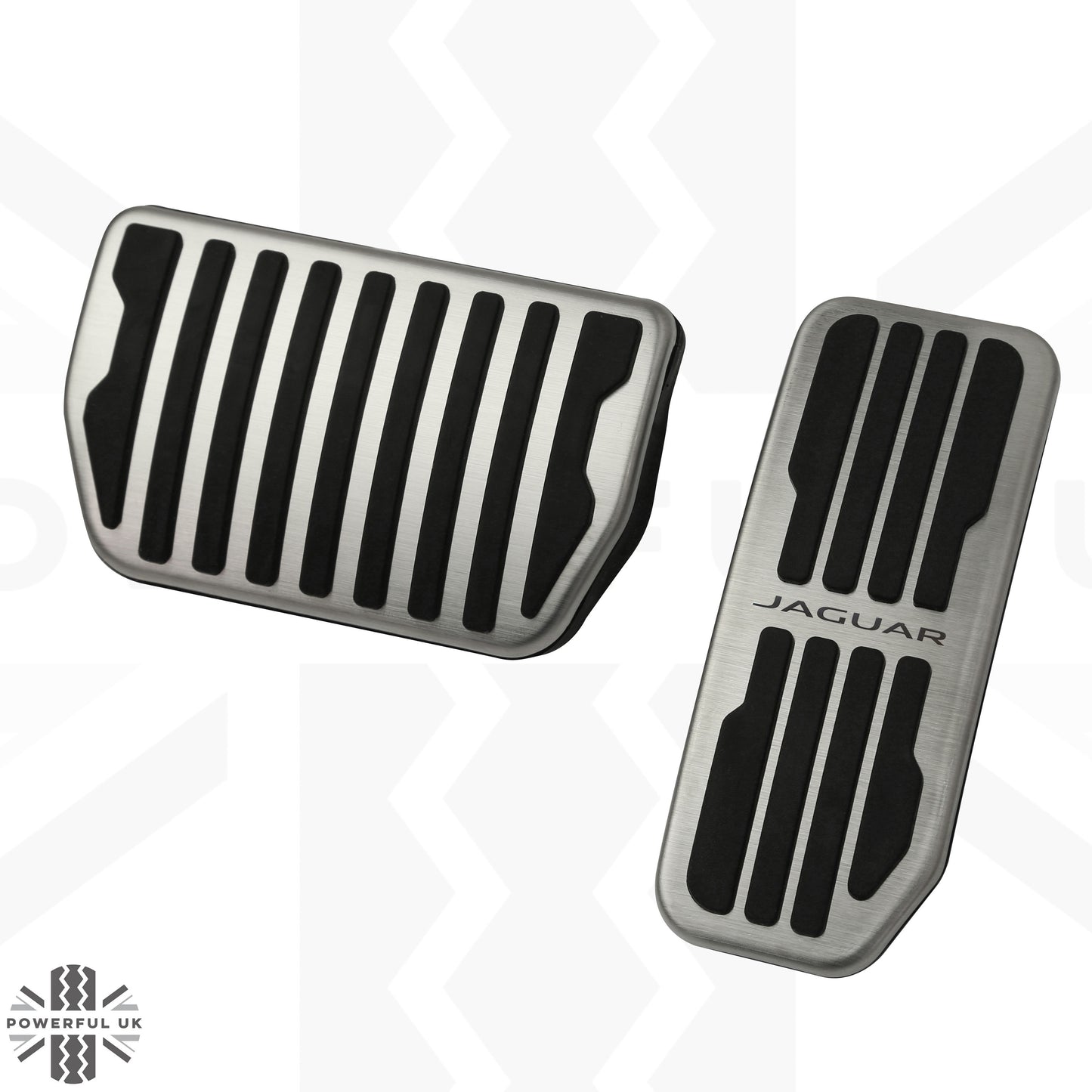 Foot Pedal Covers (With Logo) - Genuine - for Jaguar XF