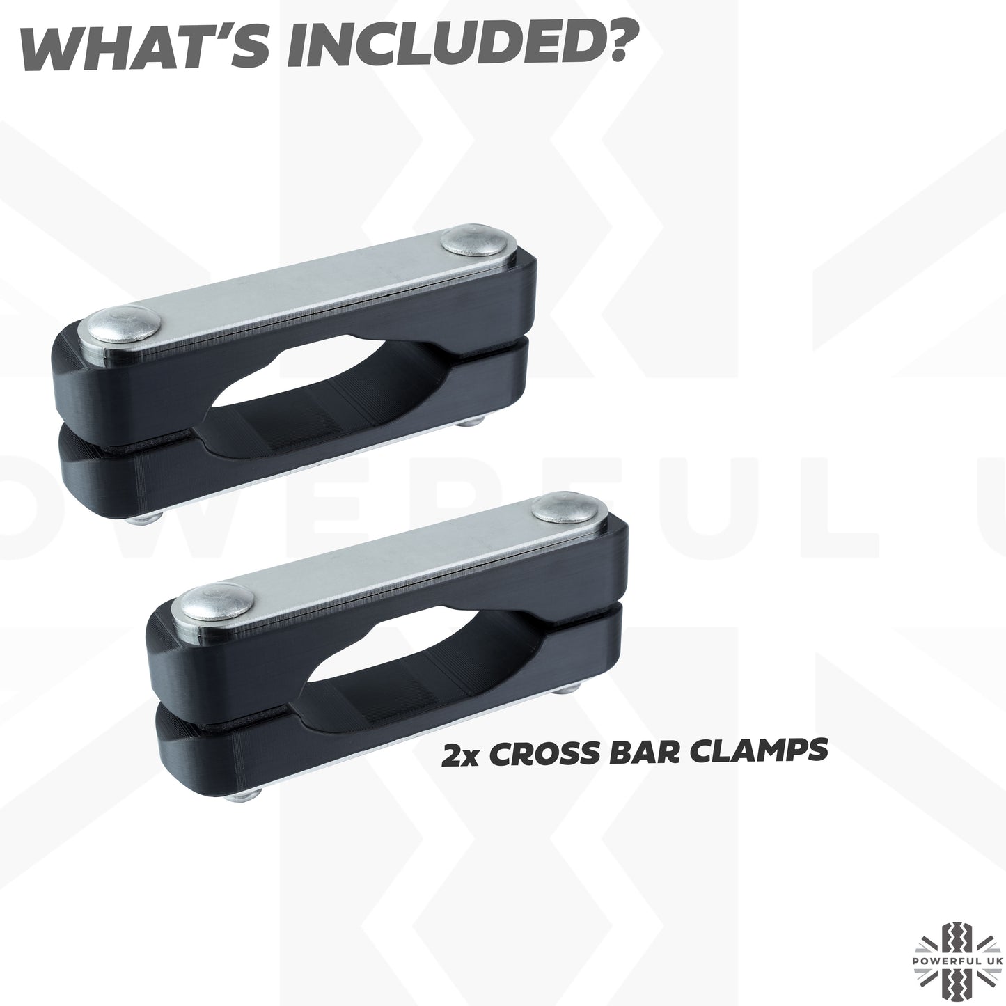 CROSS BAR Mount Clamp Kit for the Land Rover Defender L663 - Kit B
