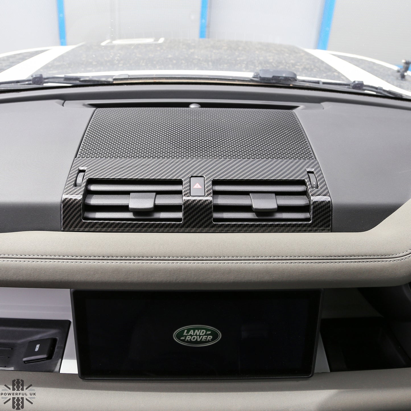 Centre Air Vent Cover Trim - Carbon Fibre - for Land Rover Defender L663