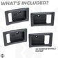 4x Door Handle Bowls for Land Rover Classic Defender - Satin Black