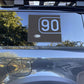 Side Panel Decal Kit - '90 Insert' - Matte Black for Land Rover Defender L663(90)