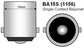 BAU15s CHROMED AMBER Indicator Bulb 12v 21W (offset rotated)