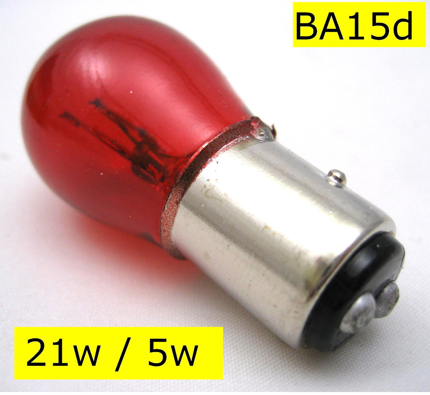 BA15d RED Stop/Tail Bulb 12v 21W / 5W