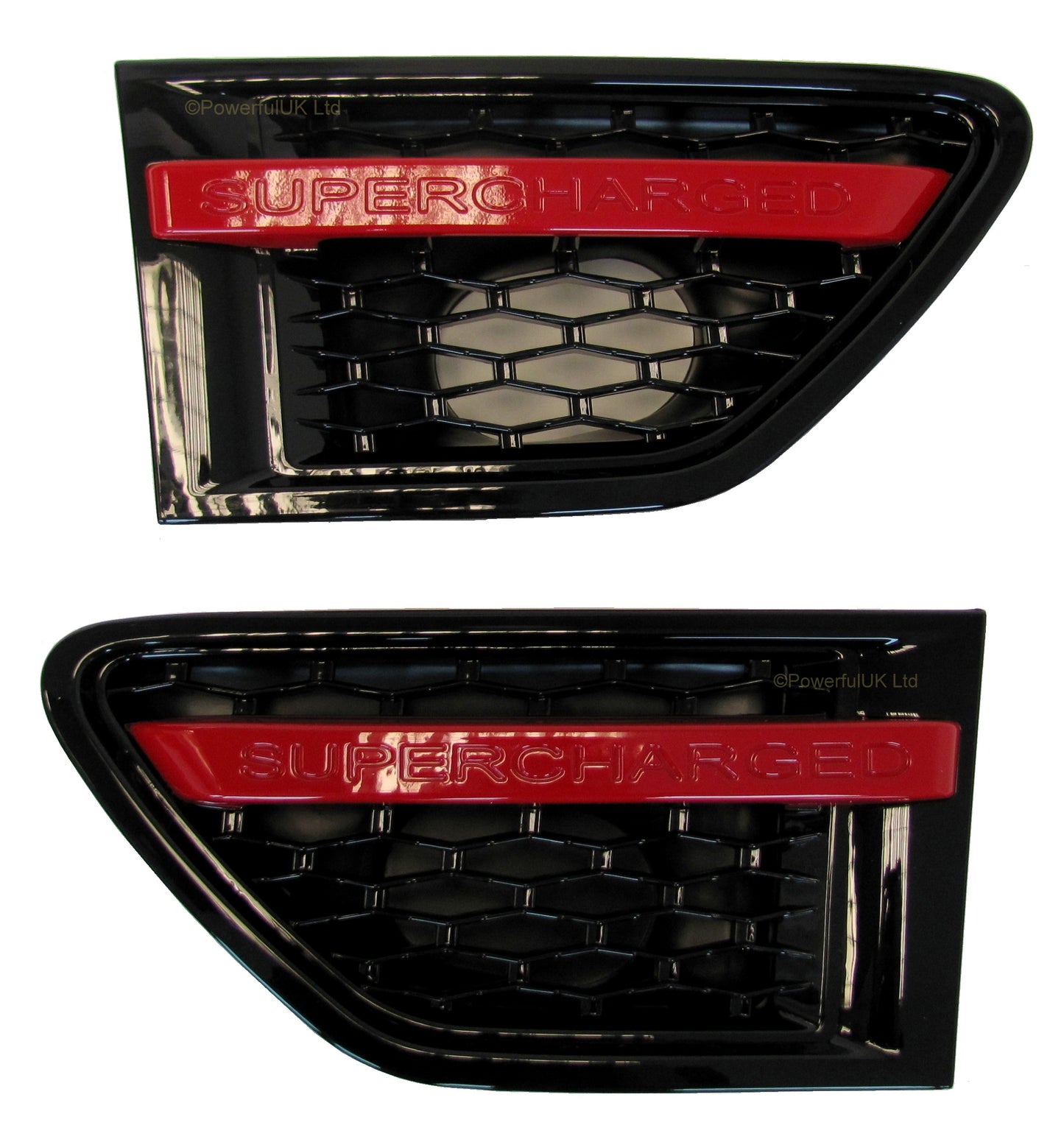 Red Edition side air intake grille wing vents for Range Rover Sport 2010-13 HSE