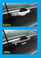 Door Handles Covers (8pc) for Range Rover P38  - Satin Black