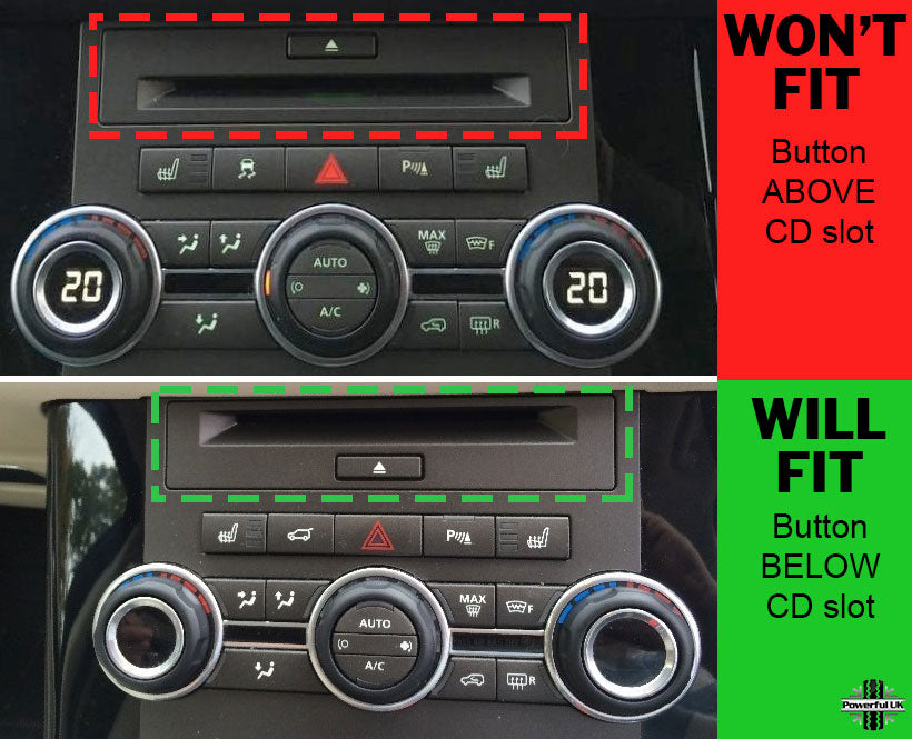 Interior Trim CD Surround Covers - Gloss Black - for Land Rover Discovery 4