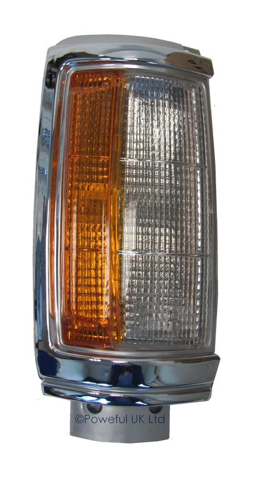 Side & Indicator Light - Chrome & Silver Frame - RIGHT - Mitsubishi L200 Early
