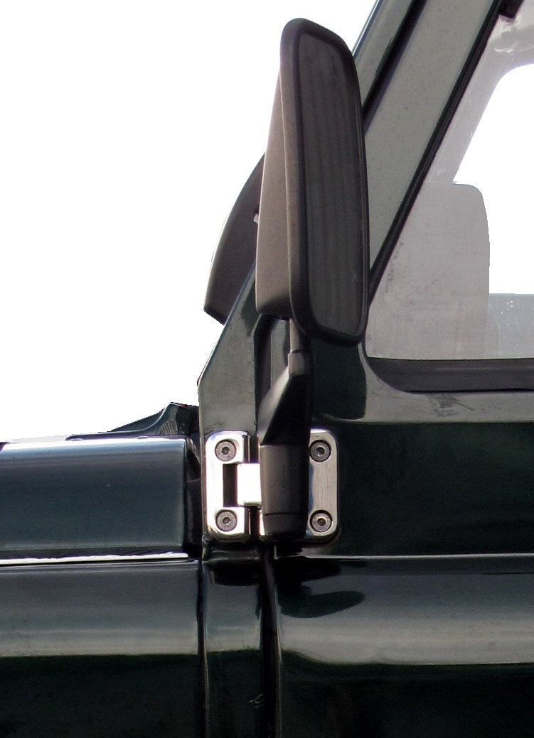 Door Hinge Kit - Polished Stainless Steel - 4 Door - for Land Rover Defender