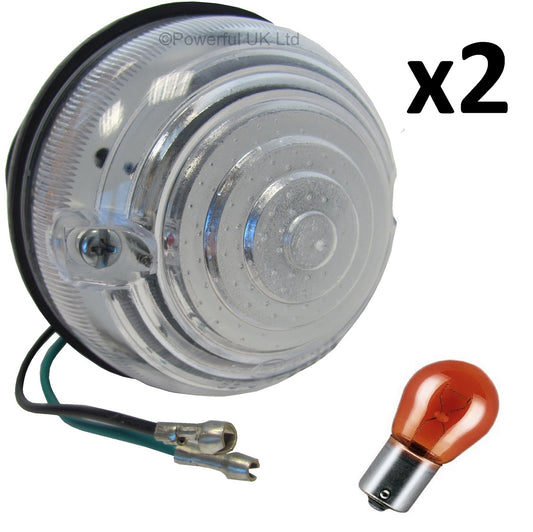 Front Indicator Light Lamp Upgrade Kit for original Land Rover Defender - Early Type