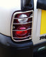 Rear Light Guards - Chrome - for Land Rover Freelander 1 upto 2004