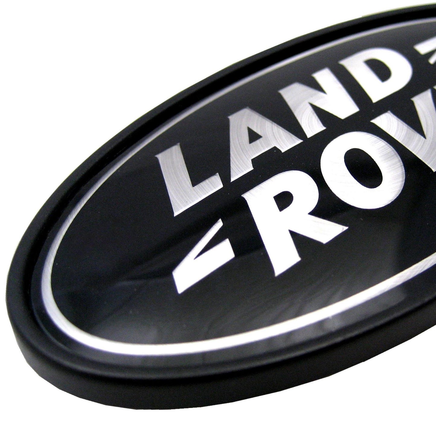 Genuine Rear Tailgate Badge - Black & Silver - for Range Rover Classic
