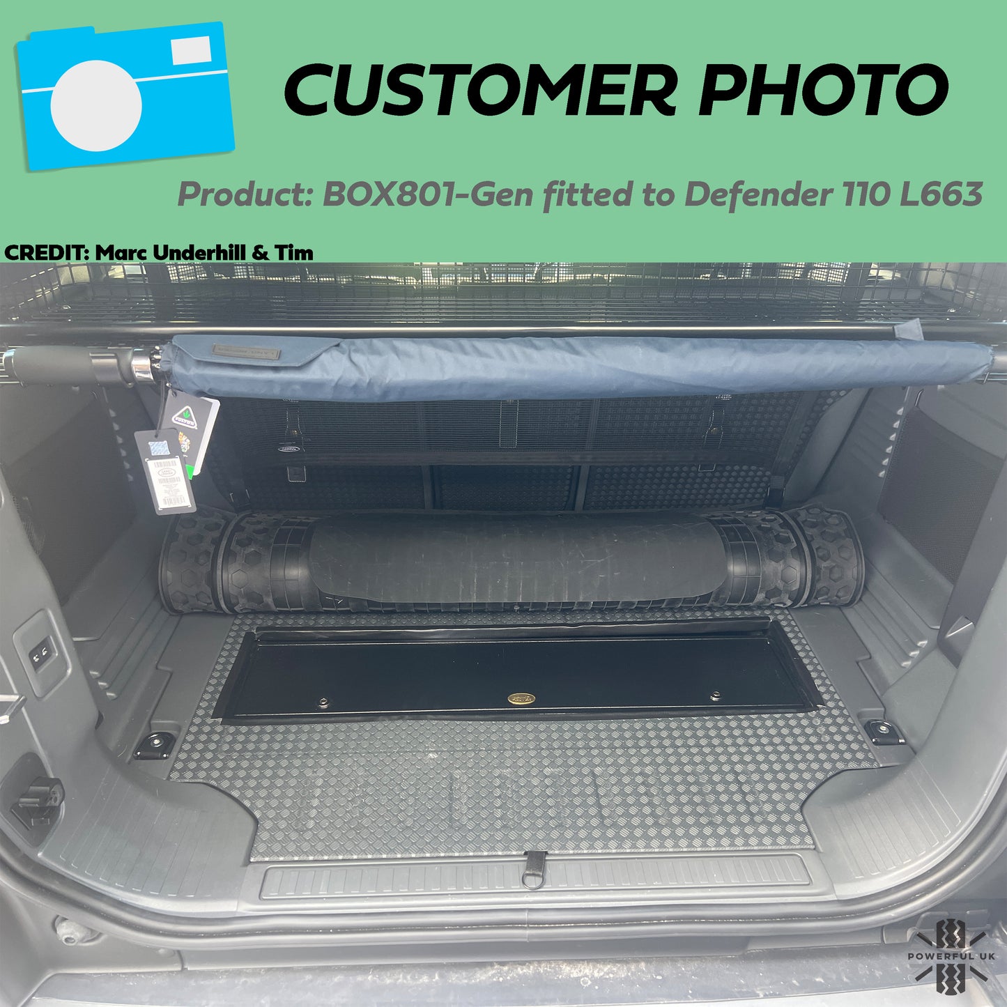Genuine Land Rover Gun/Security Box + Custom Brackets for Defender L663(110)