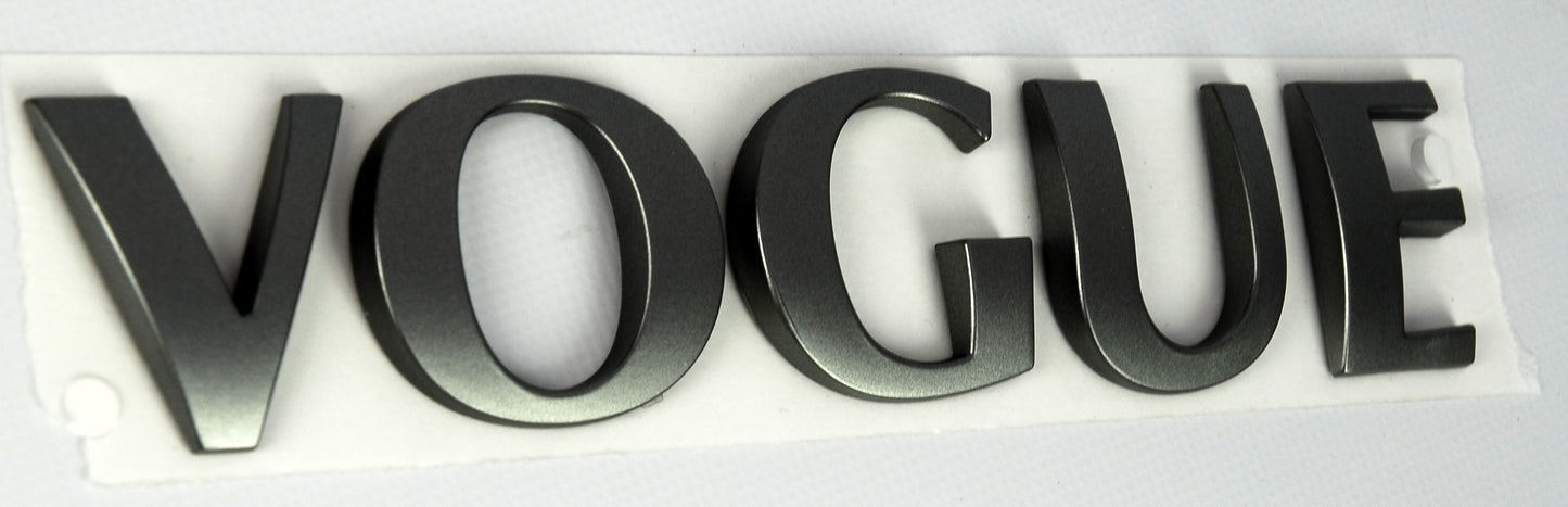 Tailgate Lettering VOGUE for Range Rover P38 - Genuine - Grey
