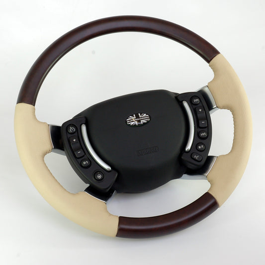 Steering Wheel - Heated Parchment Leather - Walnut for Range Rover L322