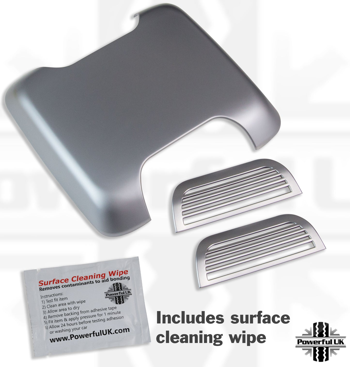 Interior Centre Roof Alarm Sensor Console Cover - Silver - for Land Rover Discovery 4