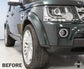 Front Bumper Fog Lamp Surrounds in Satin Chrome for Land Rover Discovery 4 2014-16