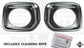 Front Bumper Fog Lamp Surrounds in Satin Chrome for Land Rover Discovery 4 2014-16