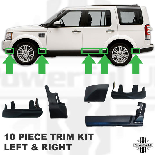Wheel Arch / Door Plastic Mouldings 10 pc kit for Land Rover Discovery 4