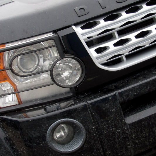 Front Grille for Land Rover Discovery 3 - Disco 4 look - Black / Silver / Silver