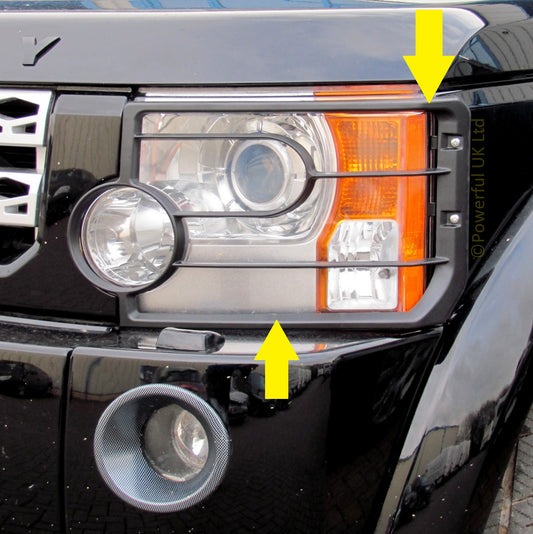 Headlight Guards for Land Rover Discovery 3 - Aftermarket