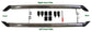 Chrome Side Bars - Dynamic - Satinless Steel for Range Rover Evoque