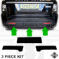 3pc Bumper Inserts for Range Rover Sport Autobiography Rear Bumper - Gloss Black