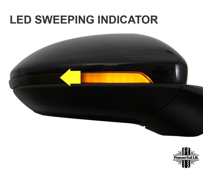 VW Golf Mk 7 LED 'Sweeping' Wing Mirror Indicators - Pair