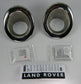 Front Bumper Fog Lamp Covers in Stainless Steel for Land Rover Freelander 2 - PAIR