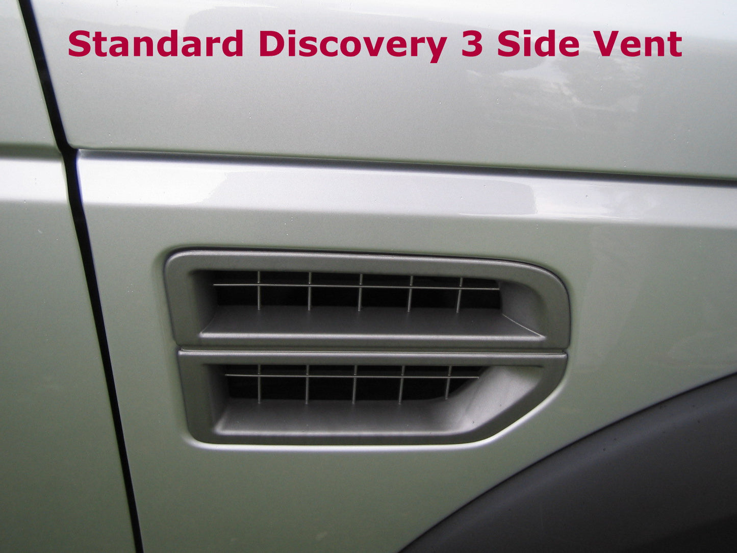 Side Vent Assembly D4 Style - Silver - for Land Rover Discovery 3