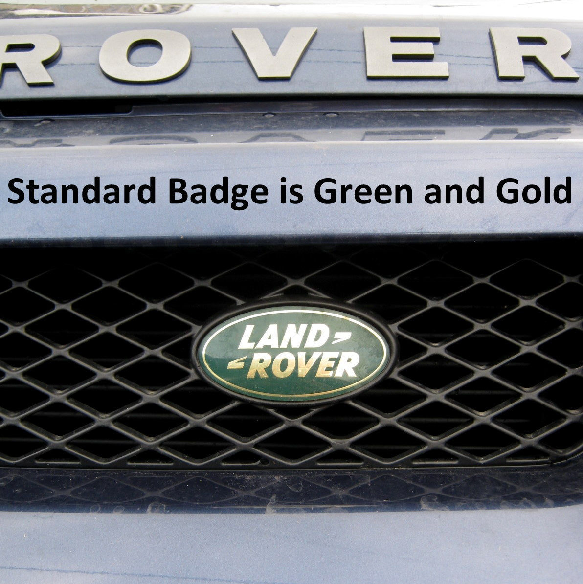 Genuine Front Grille Badge - Green & Gold - for Land Rover Freelander 1